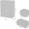 AZL1 Life Concept 11-Drawer Dresser, Fabric Storage Tower for Bedroom, Living Room, Large Tall Dressers for Bedroom with Wooden Top and Metal Frame, Bedroom Dressers & Chests of Drawers, Dark Grey - Image 4