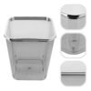 STOBOK Garbage Can Trash Can Transparent Trash Bin Convenient Trash Basket Convenient Trash Bucket Bedroom Waste Can Trash Container Home Waste Basket Paper Storage Basket Office Pp - Image 6