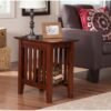 AFI, Mission, Solid Hardwood Side Table, 14 in, Set of 2, Walnut - Image 3