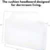 The Original Dormpillow- Portable Cushion Twin Headboard for Dorm, Lofted, Bunk Beds. Fill The Gap. Lightweight. Sturdy. Updated Cotton Canvas, Washable Cover. The Stylish Dorm Headboard - Image 5