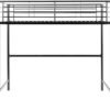 Walker Edison Timothee Urban Industrial Metal Twin over Loft Bunk Bed, Twin Size, Black - Image 5