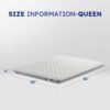 VA3 Z Cube Mattress Topper, Dorm Topper Premium 4 Inch Mattress Topper in A Box Mattress Two-Sided Mattress Plush Top Firm Bottom Edge Support Euro Top Memory Foam High Density Foam (Queen) - Image 9