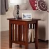 AFI, Mission, Solid Hardwood Side Table, 14 in, Set of 2, Walnut - Image 6