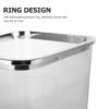 STOBOK Garbage Can Trash Can Transparent Trash Bin Convenient Trash Basket Convenient Trash Bucket Bedroom Waste Can Trash Container Home Waste Basket Paper Storage Basket Office Pp - Image 9