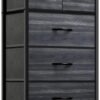 YITAHOME Fabric Dresser with 5 Drawers - Storage Tower with Large Capacity, Organizer Unit for Bedroom, Living Room & Closets - Sturdy Steel Frame, Wooden Top & Easy Pull Fabric Bins - Image 2