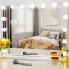 Vanity Mirror with Lights,Lighted Vanity Mirror with 15 Dimmable Bulbs for Dressing Room & Bedroom,3 Color Lighting,Modes Detachable 10x Magnification 360°Ratation (Off White-15 Bulbs) - Image 2