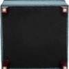 Adeco 17" Square Ottoman with Storage- Small Storage Ottoman Foot Rest with Hinged Lid- Blue Faux Linen Fabric Upholstered Footstool with Sturdy Wood Legs - Image 9