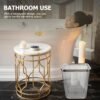 STOBOK Garbage Can Trash Can Transparent Trash Bin Convenient Trash Basket Convenient Trash Bucket Bedroom Waste Can Trash Container Home Waste Basket Paper Storage Basket Office Pp - Image 5