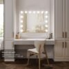 Vanity Mirror with Lights,Lighted Vanity Mirror with 15 Dimmable Bulbs for Dressing Room & Bedroom,3 Color Lighting,Modes Detachable 10x Magnification 360°Ratation (Off White-15 Bulbs) - Image 6