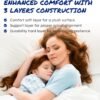 VA3 Z Cube Mattress Topper, Dorm Topper Premium 4 Inch Mattress Topper in A Box Mattress Two-Sided Mattress Plush Top Firm Bottom Edge Support Euro Top Memory Foam High Density Foam (Queen) - Image 5