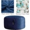 Bean Bag Chairs, Memory Foam Bean Bag Chair for Adults/Teens/Kids with Removable Zipperd Cover, High-Rebound Memory Foam Lazy Sofa Furniture for Living Room Bedroom College Dorm - Image 4