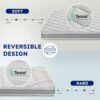 VA3 Z Cube Mattress Topper, Dorm Topper Premium 4 Inch Mattress Topper in A Box Mattress Two-Sided Mattress Plush Top Firm Bottom Edge Support Euro Top Memory Foam High Density Foam (Queen) - Image 3