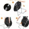 Amazon Basics Faux Fur Saucer Shaped Chair with Metal Frame Black 27.2"D x 32.3"W x 32.3"H - Image 8