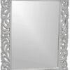 American Art Decor Rectangular Vanity Mirror - Framed Hand-Carved Wood Medallion Mirror - Accent Wall Mirror for Living Room, Bedroom, Bathroom, Hallway, Entryway & More (25” X 31") - Image 2