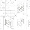 AZL1 Life Concept Dresser Storage Furniture Organizer-Large Standing Chest for Bedroom, Office, Entryway, Living Room and Closet-4 Removable Fabric Drawers, Black and White - Image 7
