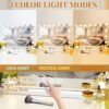 Vanity Mirror with Lights,Lighted Vanity Mirror with 15 Dimmable Bulbs for Dressing Room & Bedroom,3 Color Lighting,Modes Detachable 10x Magnification 360°Ratation (Off White-15 Bulbs) - Image 4