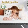 YITAHOME Queen Size Mattress Topper 3 Inch Cooling Memory Foam Bed Topper with High Density Soft Foam-Relieve Back Pain, Foam Mattress Pad with Removable Cover - Image 3