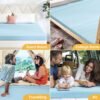 YITAHOME Queen Size Mattress Topper 3 Inch Cooling Memory Foam Bed Topper with High Density Soft Foam-Relieve Back Pain, Foam Mattress Pad with Removable Cover - Image 6