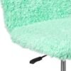 Urban Lifestyle Faux Fur Rolling Task Chair, Mint - Image 9