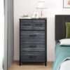 YITAHOME Fabric Dresser with 5 Drawers - Storage Tower with Large Capacity, Organizer Unit for Bedroom, Living Room & Closets - Sturdy Steel Frame, Wooden Top & Easy Pull Fabric Bins - Image 5