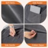 Sweetcrispy Bean Bag Chair for Kids/Teens, Oversized Beanbag for Gaming Reading Foam Filled Couch Furniture with Soft Removable Cover, Giant Comfy Sofa for Living Room Bedroom College Dorm, 3 Feet - Image 4
