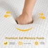 YITAHOME Queen Size Mattress Topper 3 Inch Cooling Memory Foam Bed Topper with High Density Soft Foam-Relieve Back Pain, Foam Mattress Pad with Removable Cover - Image 7