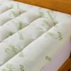 Bamboo_Viscose Mattress Topper King Size, Cooling Extra Thick Breathable Mattress pad, 8-21”Deep Pocket Soft Quilted Fitted Mattress Cover with Down Alternative Fill - Image 5