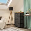 YITAHOME Fabric Dresser with 5 Drawers, Fabric Dresser, Organizer Unit for Bedroom(Dark Grey) - Image 6