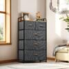 YITAHOME Fabric Dresser with 5 Drawers, Fabric Dresser, Organizer Unit for Bedroom(Dark Grey) - Image 8
