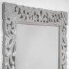 American Art Decor Rectangular Vanity Mirror - Framed Hand-Carved Wood Medallion Mirror - Accent Wall Mirror for Living Room, Bedroom, Bathroom, Hallway, Entryway & More (25” X 31") - Image 4