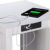 AFI Nantucket End Table with Built-in Charger in White - Image 6